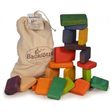 Decor-Spielzeug Holz-Bauklötze - Großer Bausack - 20-teilig - farbig