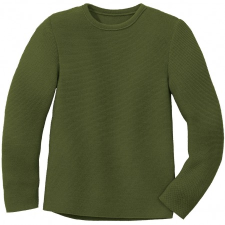 disana Linksstrick-Pullover Kinder Wolle Langarmshirt Gr. 110 - 140