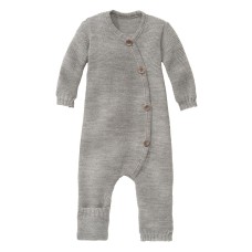 disana Strick-Overall Kleinkinder Woll-Strampler grau Gr. 50/56