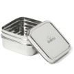 ECO Brotbox - Cube Box XL - zweilagiger, quadratischer Edelstahlbehälter