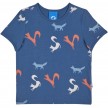finkid ILTA Jersey denim Kinder T-Shirt mit Tierprint Gr. 90/100 - 140/150