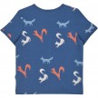 finkid ILTA Jersey denim Kinder T-Shirt mit Tierprint Gr. 90/100 - 140/150
