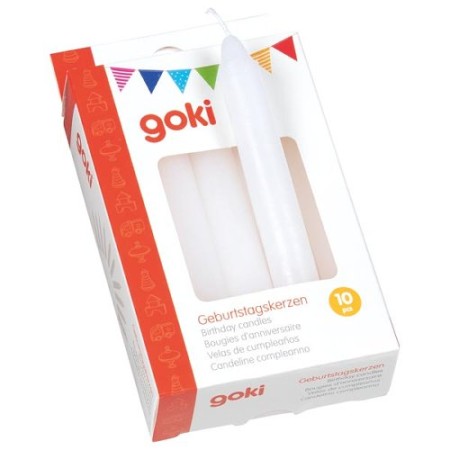 goki Geburtstagskerzen-Set uni - verschiedene Farben zur Auswahl