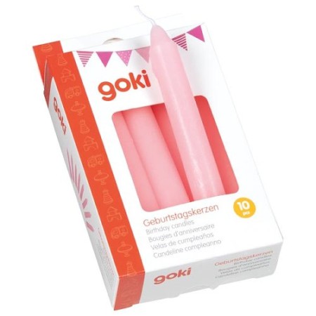 goki Geburtstagskerzen-Set uni - verschiedene Farben zur Auswahl