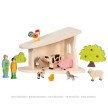 HOLZTIGER Stall / Krippe aus Holz