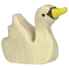 HOLZTIGER Schwan klein - Holzfigur zum Spiele oder Dekorieren