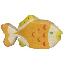 HOLZTIGER Goldfisch - Holzfigur zum Spiele oder Dekorieren