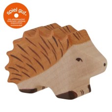 HOLZTIGER Igel - Holzfigur zum Spiele oder Dekorieren