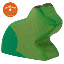 HOLZTIGER Frosch - Holzfigur zum Spiele oder Dekorieren