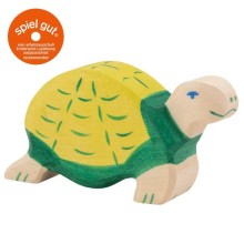 HOLZTIGER Schildkröte - Holzfigur zum Spiele oder Dekorieren