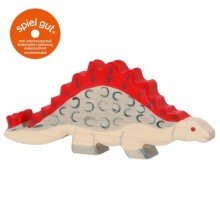 HOLZTIGER Stegosaurus - Holzfigur zum Spiele oder Dekorieren