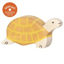 HOLZTIGER Schildkröte - Holzfigur zum Spiele oder Dekorieren