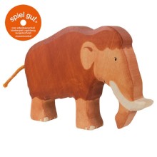 HOLZTIGER Mammut - Holzfigur zum Spiele oder Dekorieren
