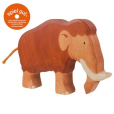 HOLZTIGER Mammut - Holzfigur zum Spiele oder Dekorieren