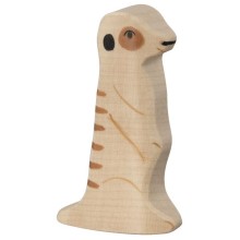 HOLZTIGER Erdmännchen - Holzfigur zum Spiele oder Dekorieren