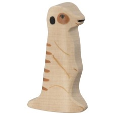 HOLZTIGER Erdmännchen - Holzfigur zum Spiele oder Dekorieren