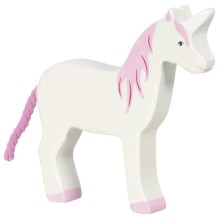 HOLZTIGER Einhorn - Holzfigur zum Spiele oder Dekorieren