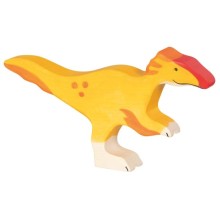 HOLZTIGER Utahraptor - Holzfigur zum Spiele oder Dekorieren