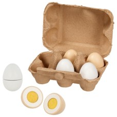 goki Eier mit Klettverbindung für die Kinderküche