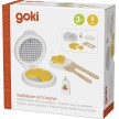 goki Waffeleisen mit Zubehör aus Holz für die Kinderküche