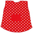 goki Kochschürze für Kinder - rot mit weißen Punkten