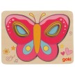goki Holz Schichtenpuzzle Schmetterling 5-teilig