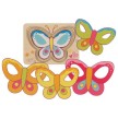 goki Holz Schichtenpuzzle Schmetterling 5-teilig