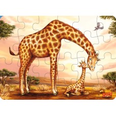 goki Holz Minipuzzle Afrikanische Tiere 24-teilig "spiel gut®"