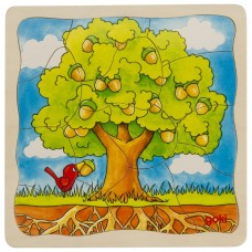 goki Holz Schichtenpuzzle "Der Baum" 44-teilig