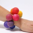 GRIMM'S Kugelgreifling Regenbogen Babygreifling aus Holz