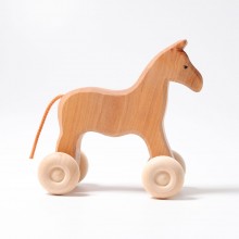 GRIMM'S Pferd Willy - Holzpferdchen auf Rädern