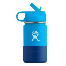 Hydro Flask 12 oz Kids Wide Mouth Edelstahl Thermo Trinkflasche 354 ml Straw Lid