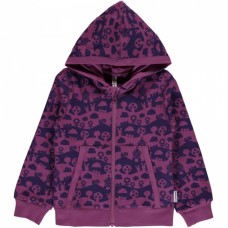 maxomorra Cardigan Hood Mono Kinder Kapuzenjacke GOTS Gr. 86/92