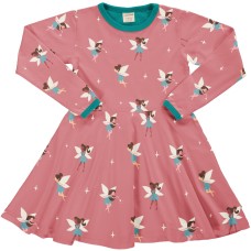 maxomorra Dress Circle LS FAIRY Mädchen Langarmkleid GOTS Gr. 98 - 128