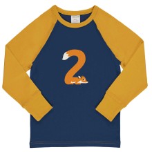 maxomorra Top LS Raglan Age Boys Kinder Langarmshirt GOTS Gr. 74/80 - 122/128