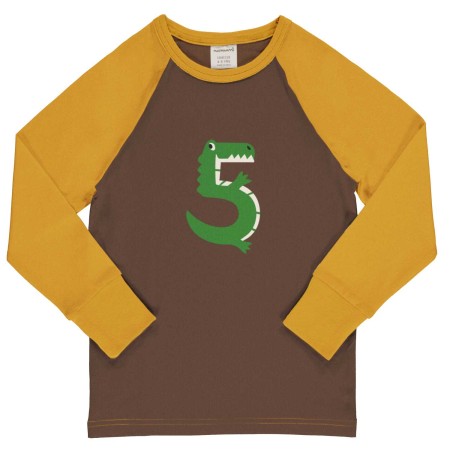 maxomorra Top LS Raglan Age Boys Kinder Langarmshirt GOTS Gr. 74/80 - 122/128
