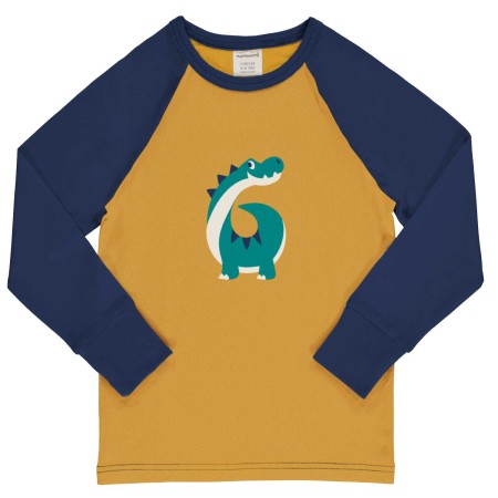 maxomorra Top LS Raglan Age Boys Kinder Langarmshirt GOTS Gr. 74/80 - 122/128