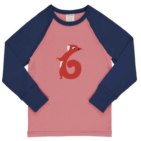 maxomorra Top LS Raglan Age Girls Kinder Langarmshirt GOTS Gr. 74/80 - 122/128