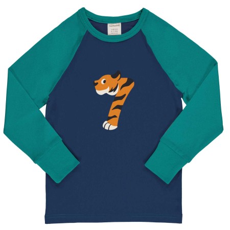 maxomorra Top LS Raglan Age Boys Kinder Langarmshirt GOTS Gr. 74/80 - 122/128
