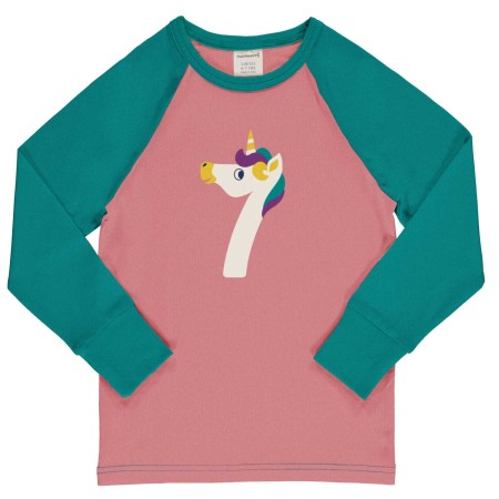 maxomorra Top LS Raglan Age Girls Kinder Langarmshirt GOTS Gr. 74/80 - 122/128