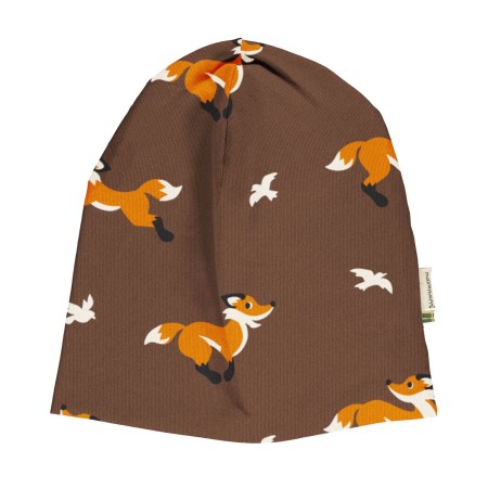 maxomorra Hat Lined FOX Kinder Mütze GOTS Gr. 48/50 - 56/58