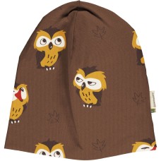 maxomorra Hat Lined OWL Kinder Mütze GOTS Gr. 48/50, 52/54 & 56/58