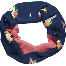 maxomorra Scarf Tube Lined UNICORN Kinder Schlauchschal GOTS Gr. 52/54