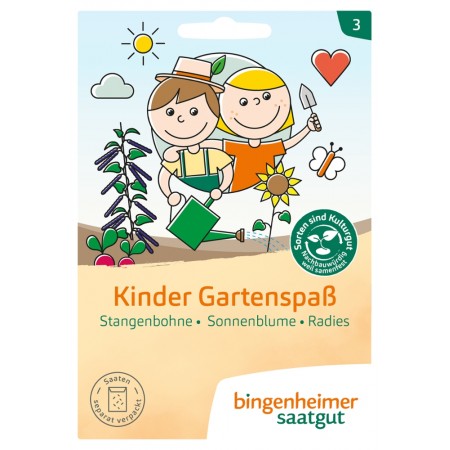 bingenheimer saatgut Kinder Gartenspaß - 3 Pflanzensorten Set - Samen G713U