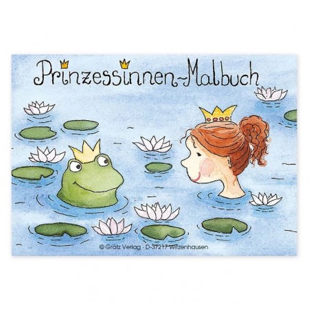 Grätz Verlag - Mini-Malbuch Prinzessinnen DIN-A7 - Illustration: Outi Kaden