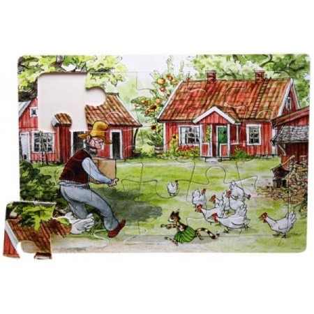 HJELM Förlag Petterson und Findus Rahmenpuzzle