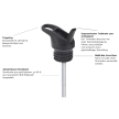 klean kanteen Flip Sport Cap Strohhalmdeckel mit Teleskop-Trinkhalm