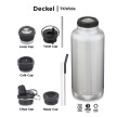 klean kanteen TKWide Edelstahl Weithals Isolierflasche 1900ml Loop Cap