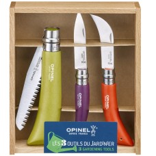 Opinel Garten-Set - 3-teilig - Buchenholz farbig
