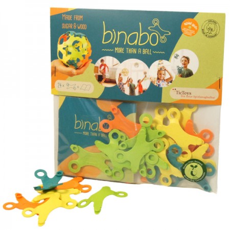 TicToys Binabo - 24 Chips, gemischte Farben - Konstuktionsspielzeug